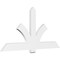 Ekena Millwork Redmond Architectural Grade PVC Gable Bracket, 72"W x 36"H x 2"D x 6"F, 12/12 Pitch GBP072X36X0206RED00 - alternate 1